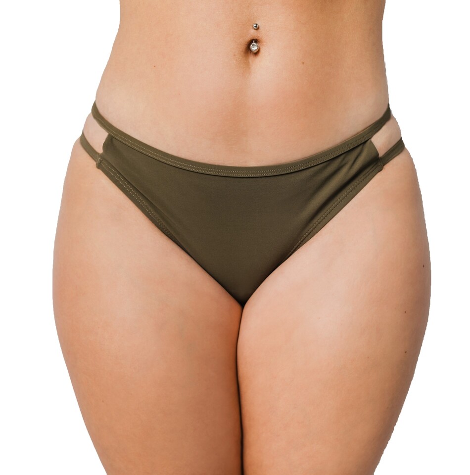 Braguita de Baño Clásica con Abertura Lateral Icon Olive 1