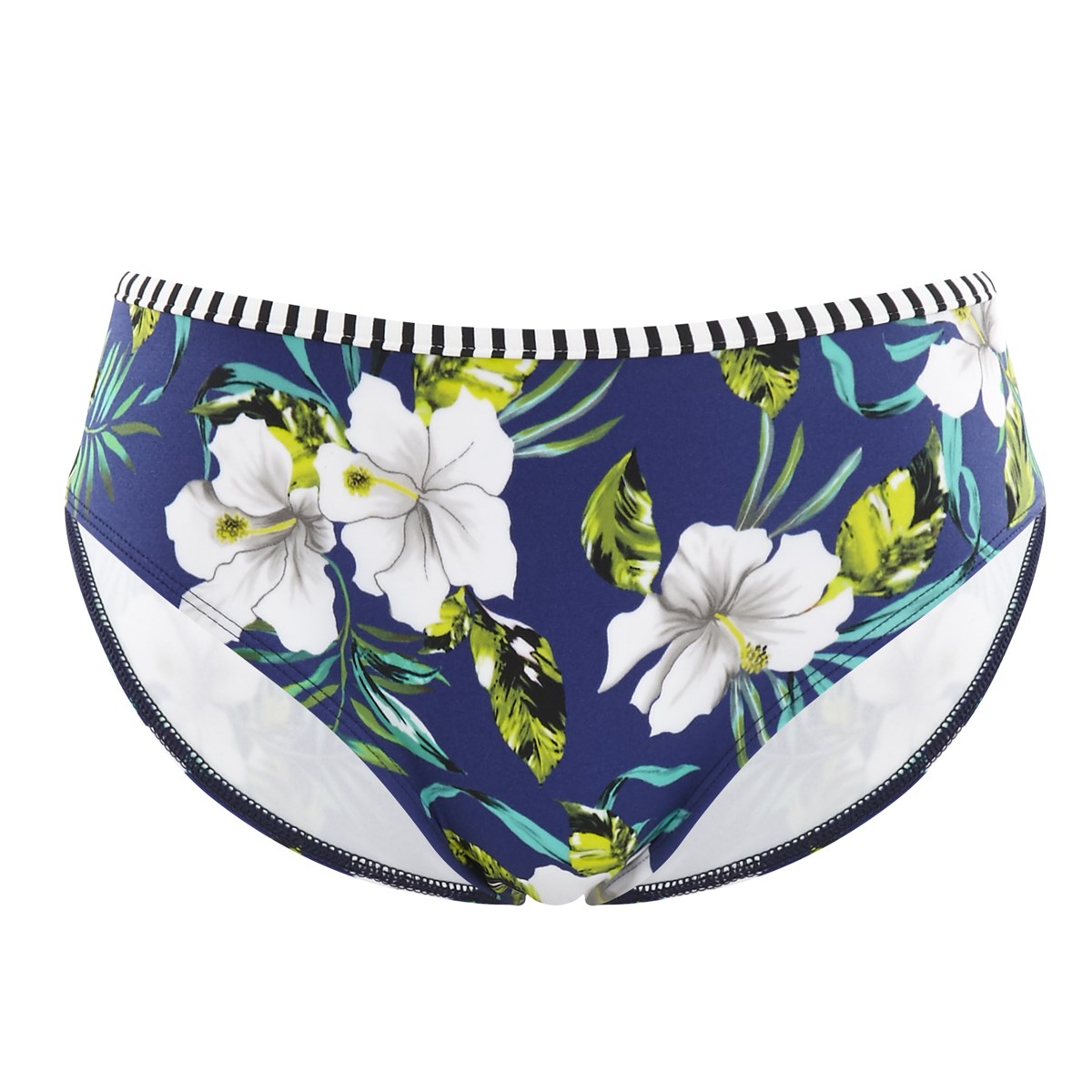 Cueca de Banho Clássica Elle Cobalt Floral