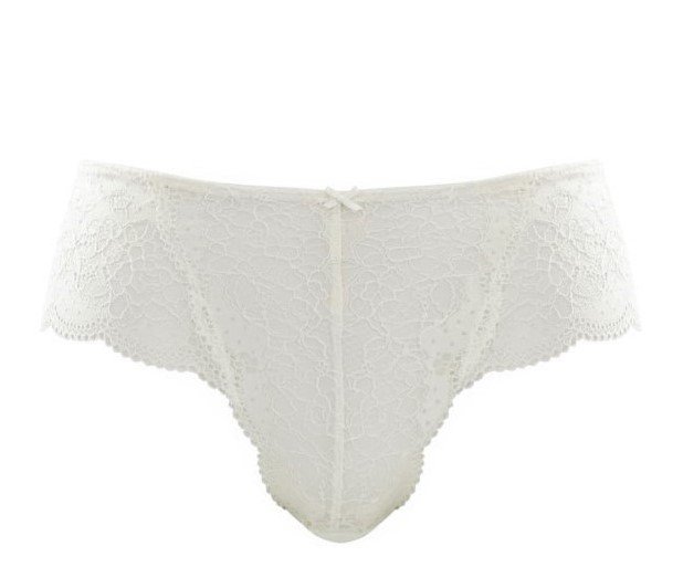 Cueca Clássica Rendada Clara Branca