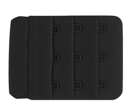 Extensor de Costas Preto com 3 Colchetes