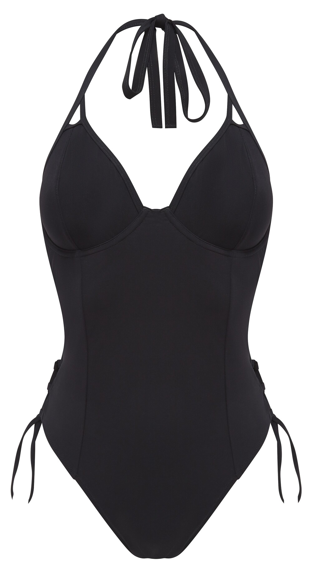 Fato de Banho Halterneck de Copa Mole com Aros Icon Black