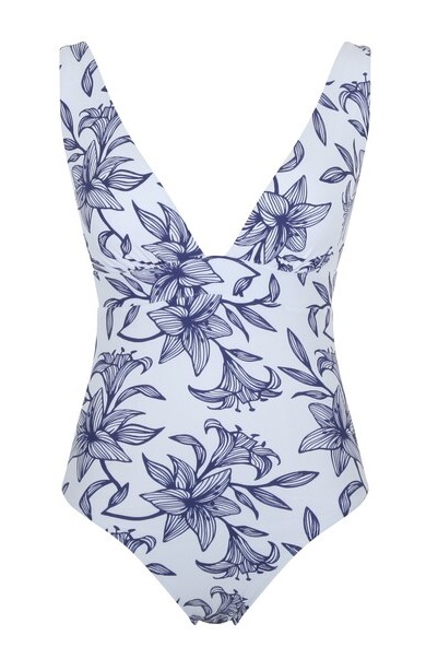Fato de Banho Triangular de Copa Mole Sem Aros Taylor Capri Print
