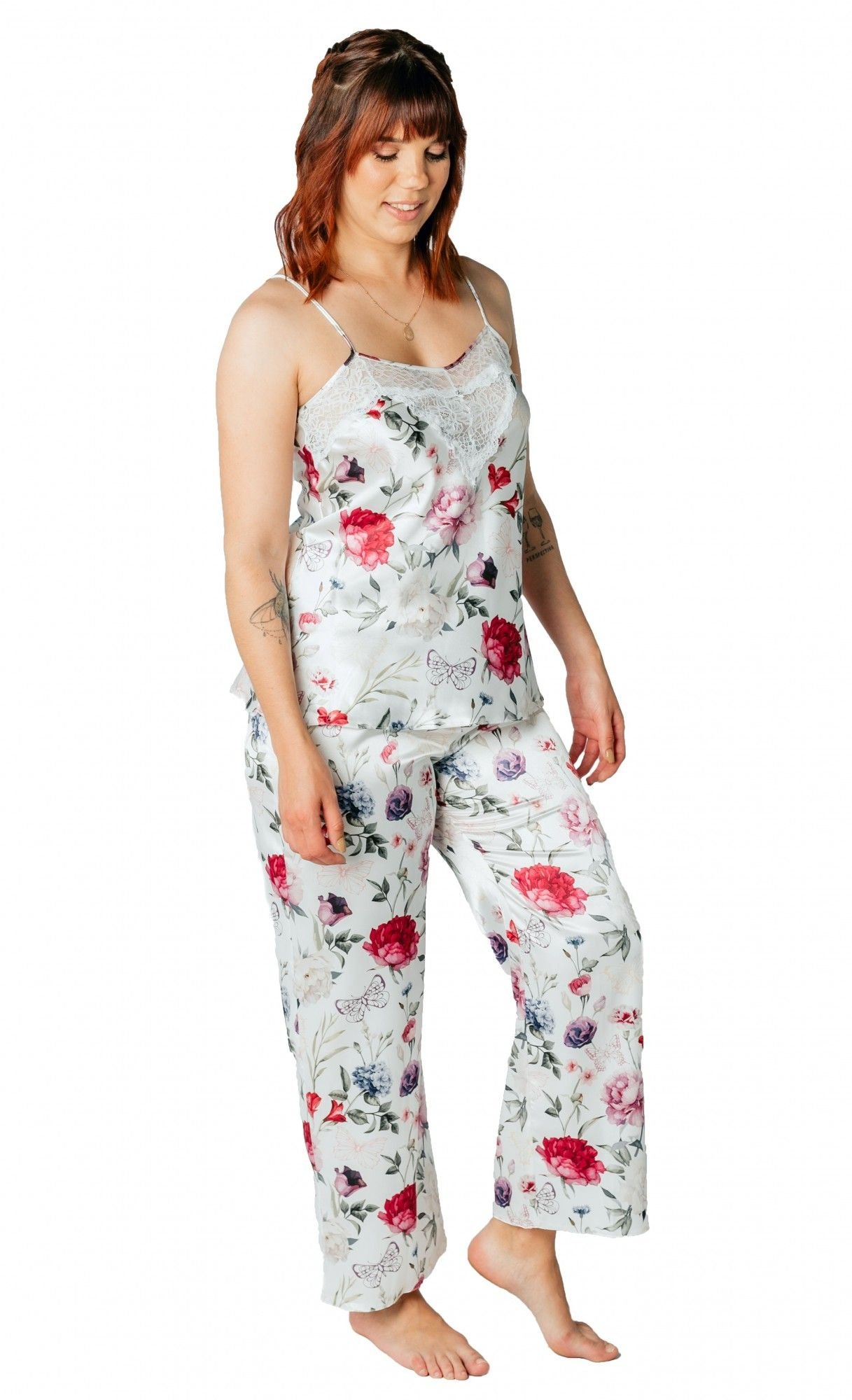 Caroline Floral Print Pants Pyjama Set 1