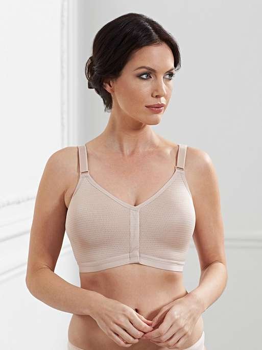 Silver Post-Surgical Bra 1