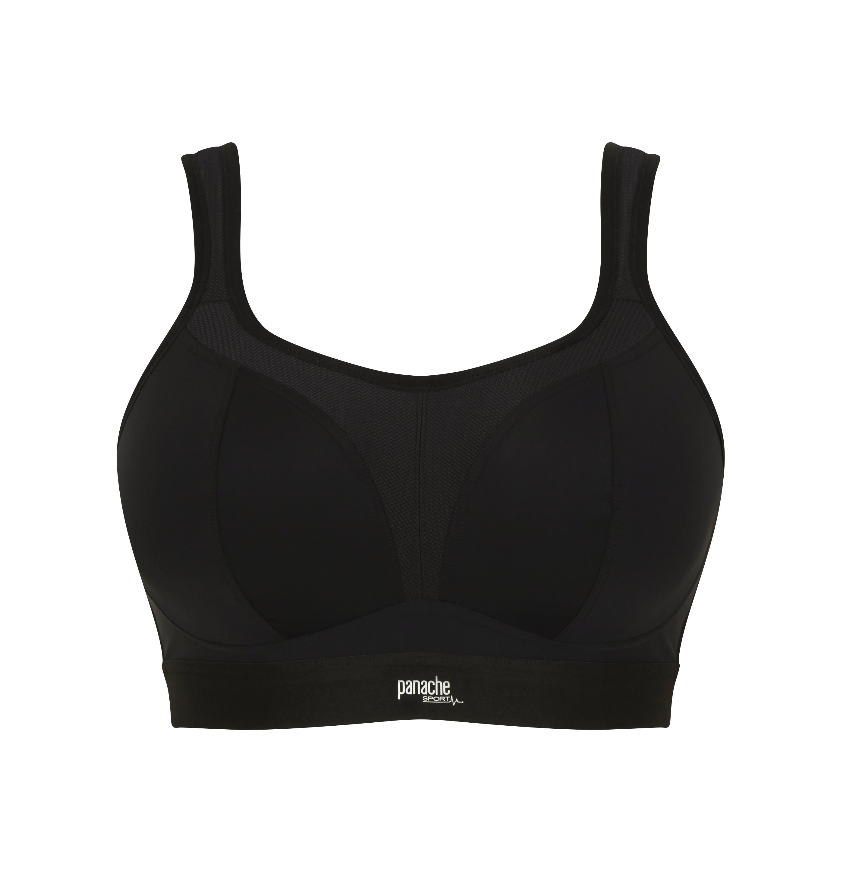 Sports non wired bra black