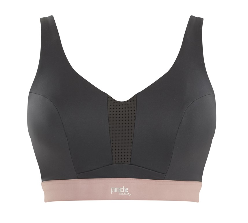 Non-padded Wired Sports Bra Ultra Perform Charcoal
