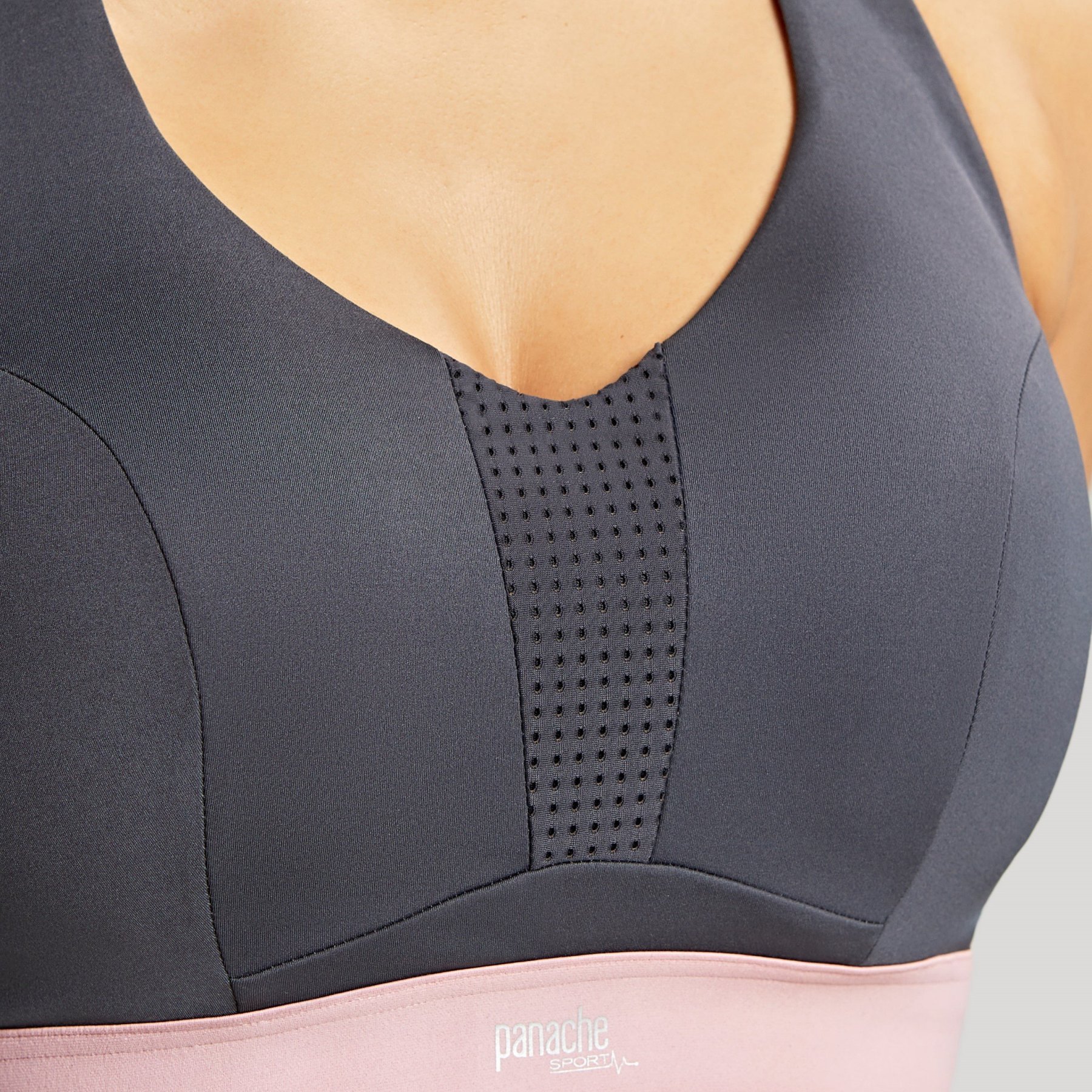 Non-padded Wired Sports Bra Ultra Perform Charcoal 2