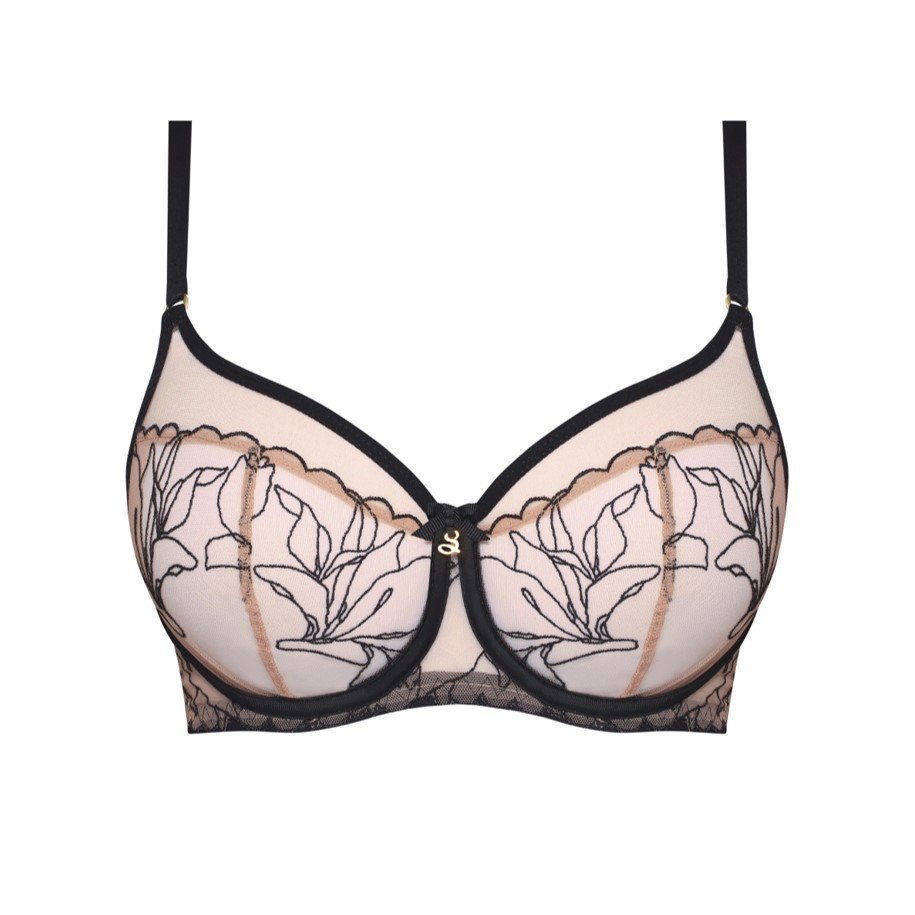 Non-padded Full Cup Bra with Embroidery Irina Tattoo
