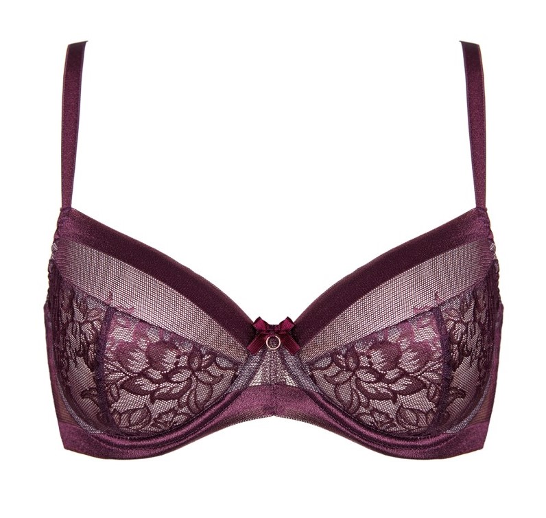 Sujetador Balconnet de Copa Moldeada Porto Plum