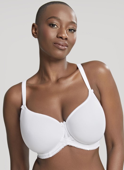 Cari White Moulded Cup Balconnet Bra 1