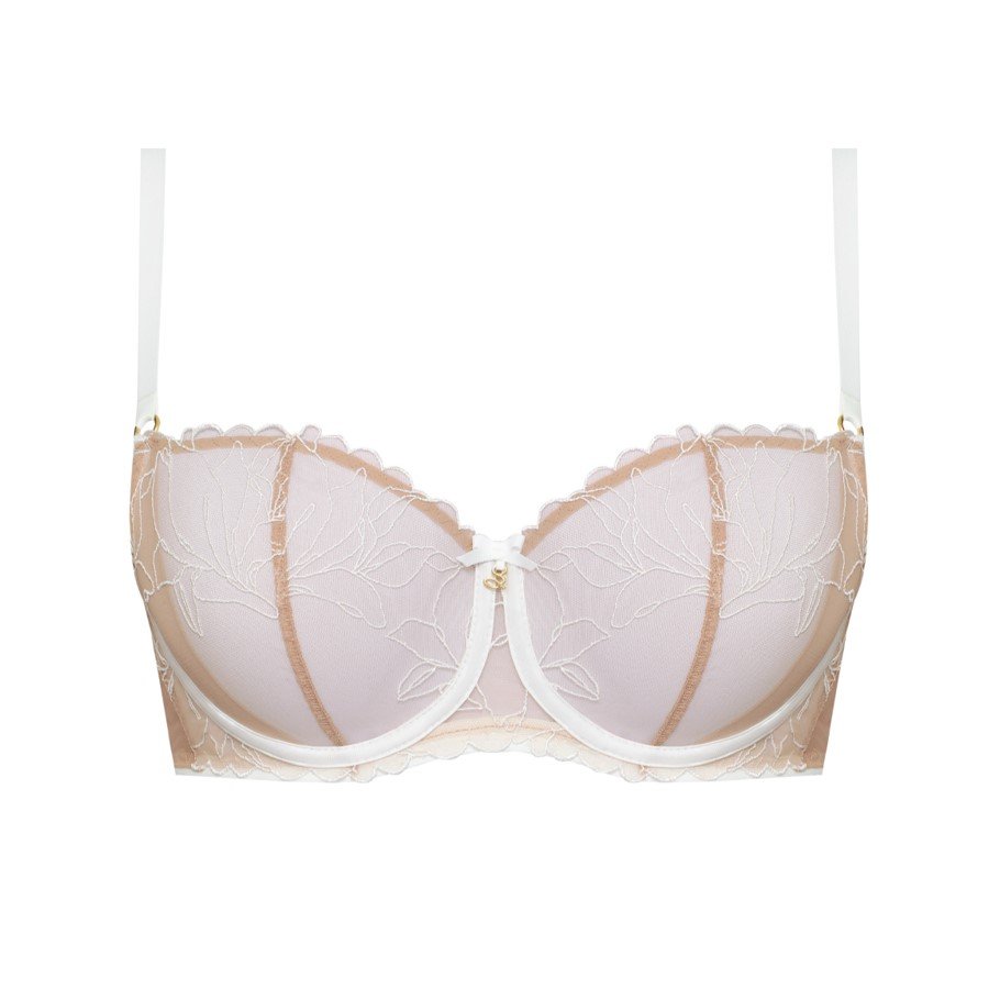 Non-padded Bra with Embroidery Irina Ivory