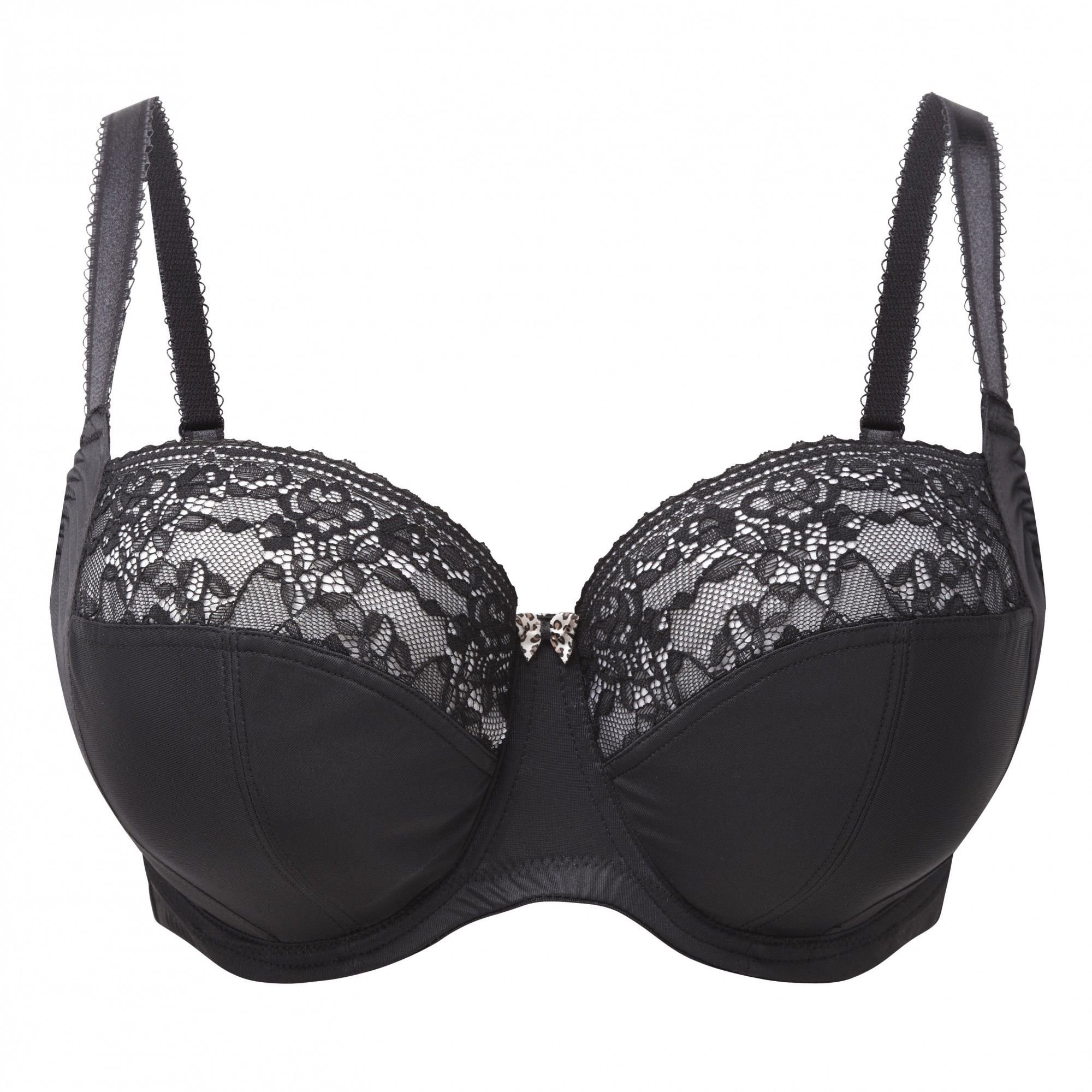 Sujetador Balconnet de Copa Suave Chi Chi Negro