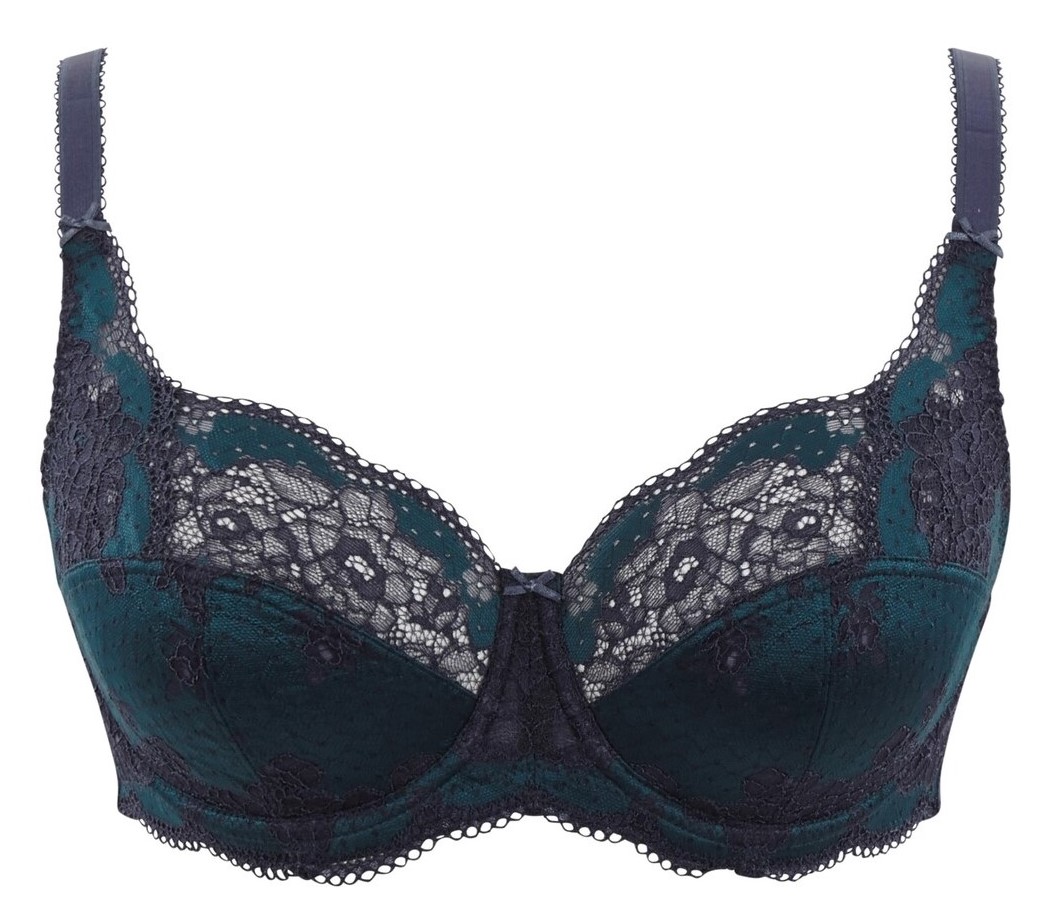 Sujetador Full Cup de Copa Suave con Encaje Clara Deep Ocean