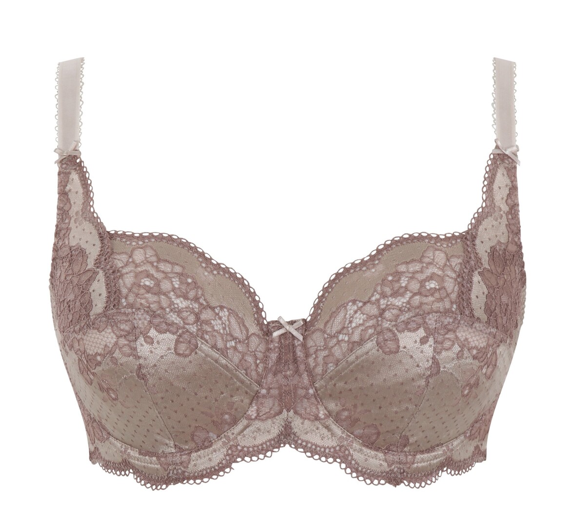 Clara Champagne/Bronze Soft Full Cup Lace Bra