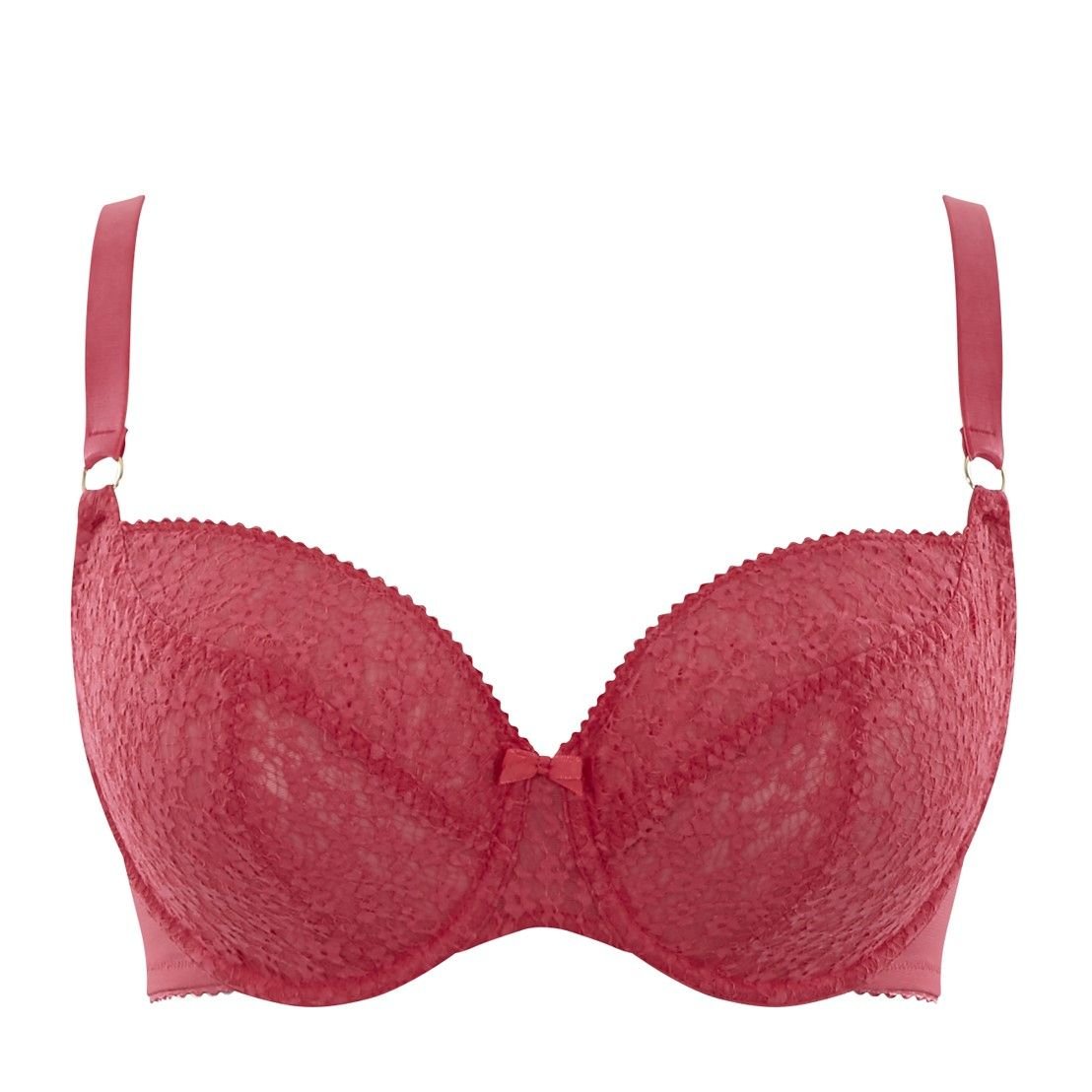 Lana Raspberry Soft Cup Lace Balconnet Bra
