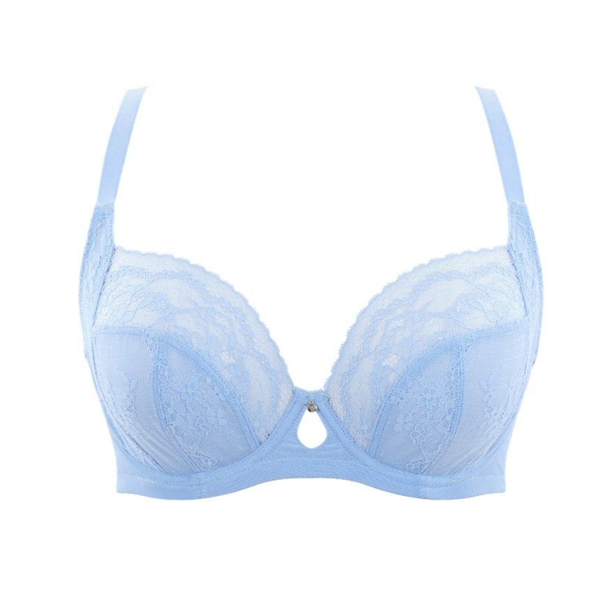 Non-padded Lace Balconnet Bra Alexis Bluebell