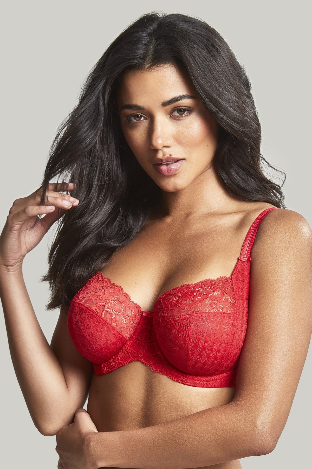 Envy Poppy Red Lace Soft Cup Balconnet Bra 1