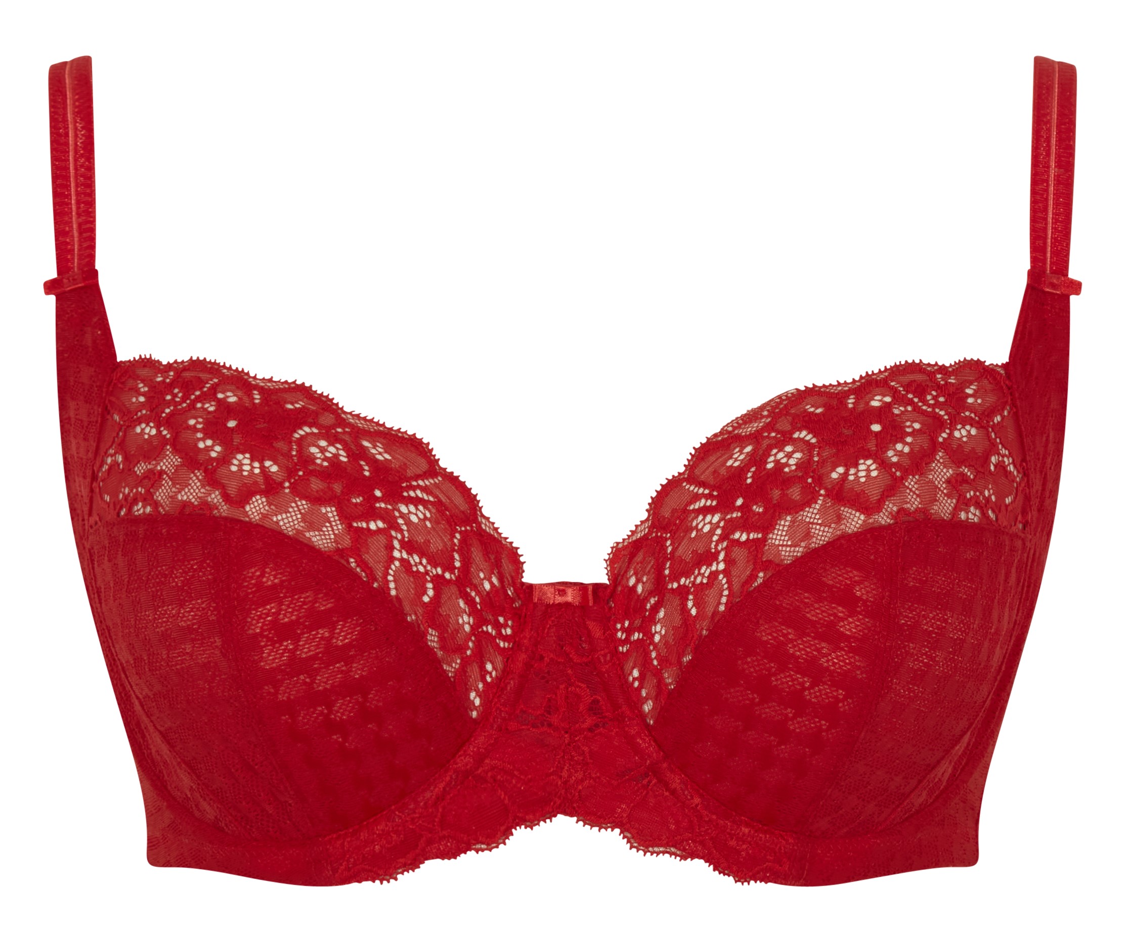 Soutien Balconnet de Copa Mole Rendado Envy Poppy Red