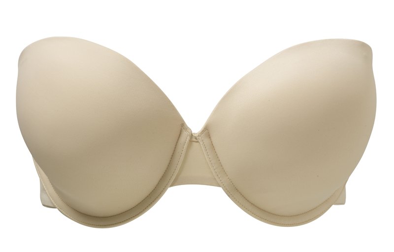 Soutien Cai-cai com Decote Coração Porcelain Strapless Bege
