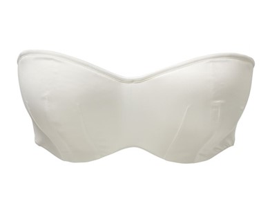 Soutien Cai-cai Acetinado de Estilo Bandeau Tiffany Ivory
