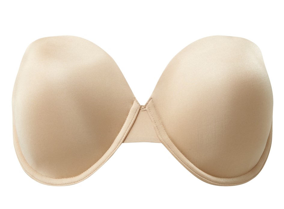 Soutien Cai-cai com Decote Coração Porcelain Elan Strapless Bege