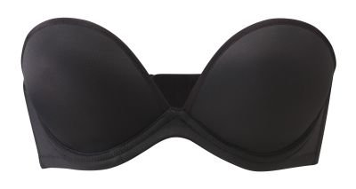 Multiway Black Plunge Strapless Bra with Padding