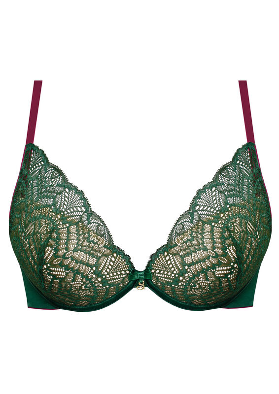 Soutien Decotado Super Push Up Charlotte Malachite