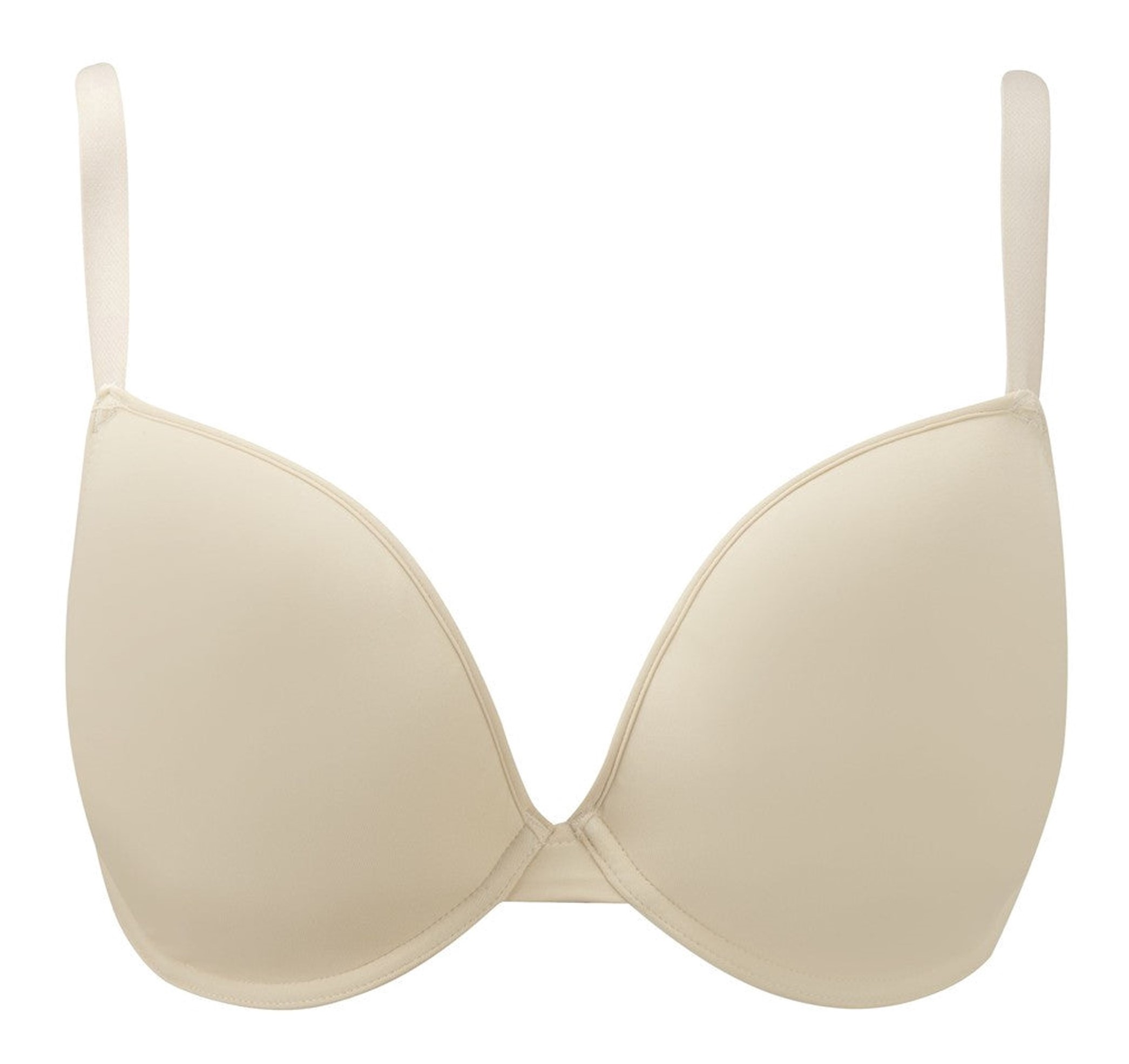 Soutien Decotado de Copa Moldada Porcelain Bege