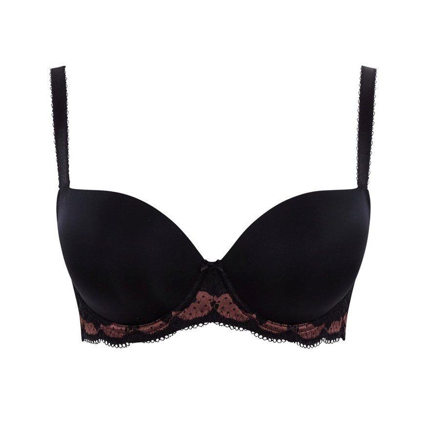 Clara Black/Fig Sweetheart Moulded Cup Bra
