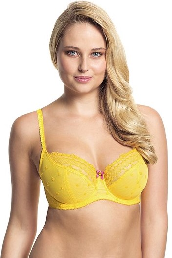 Non-padded Balconnet Bra Marcie Yellow 1