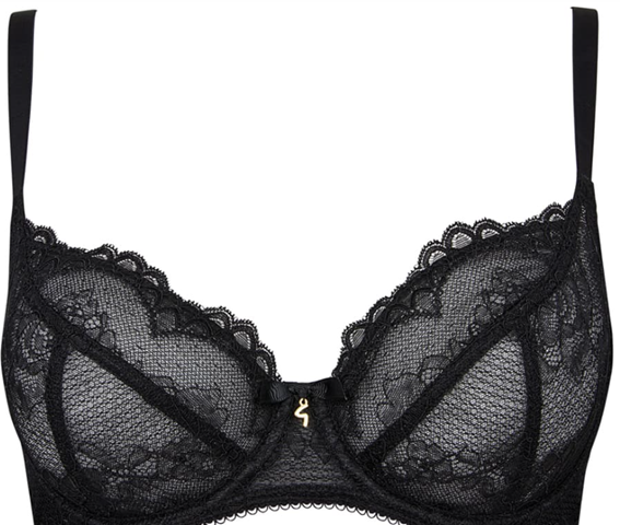 Superboost Black Lace Soft Cup Balconnet Bra