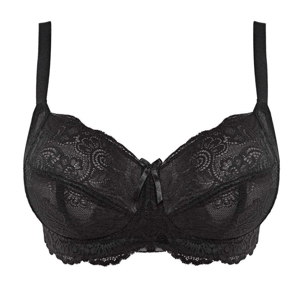Soutien de Copa Mole Sem Aros Rendado Andorra Non Wired Preto