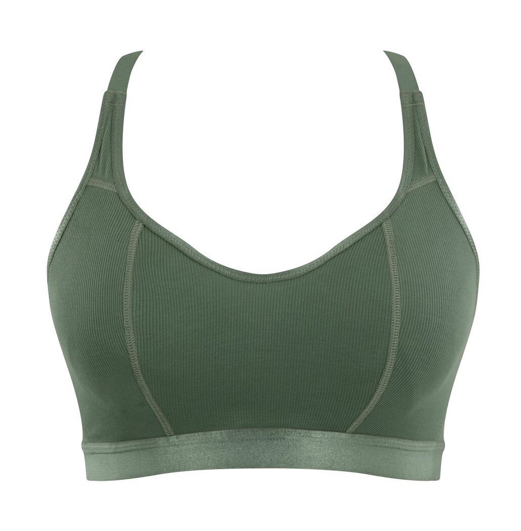 Sujetador Crop Top Sin Aros Freedom Lounge Khaki