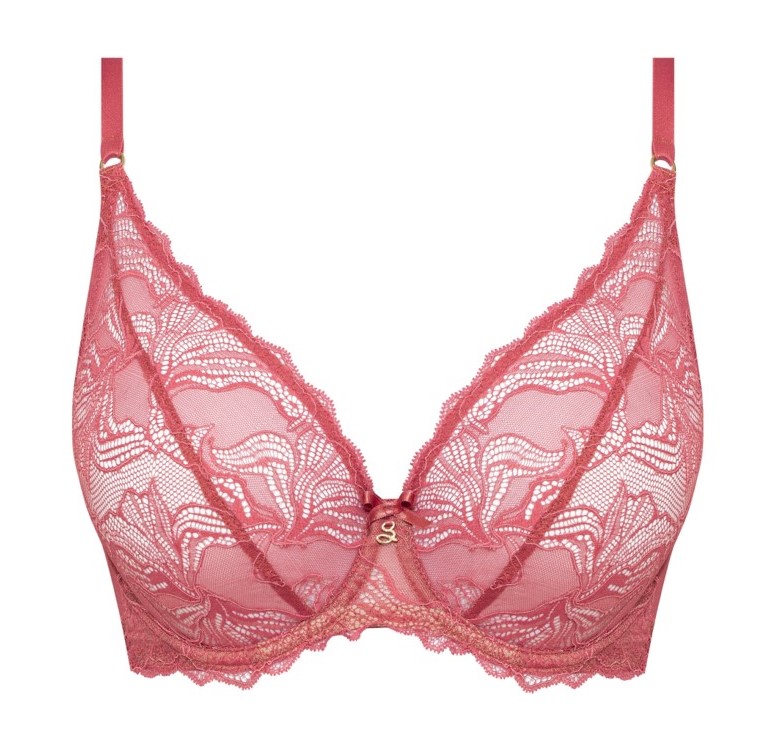 Sujetador Full Cup de Copa Suave con Encaje Nyks Rosy