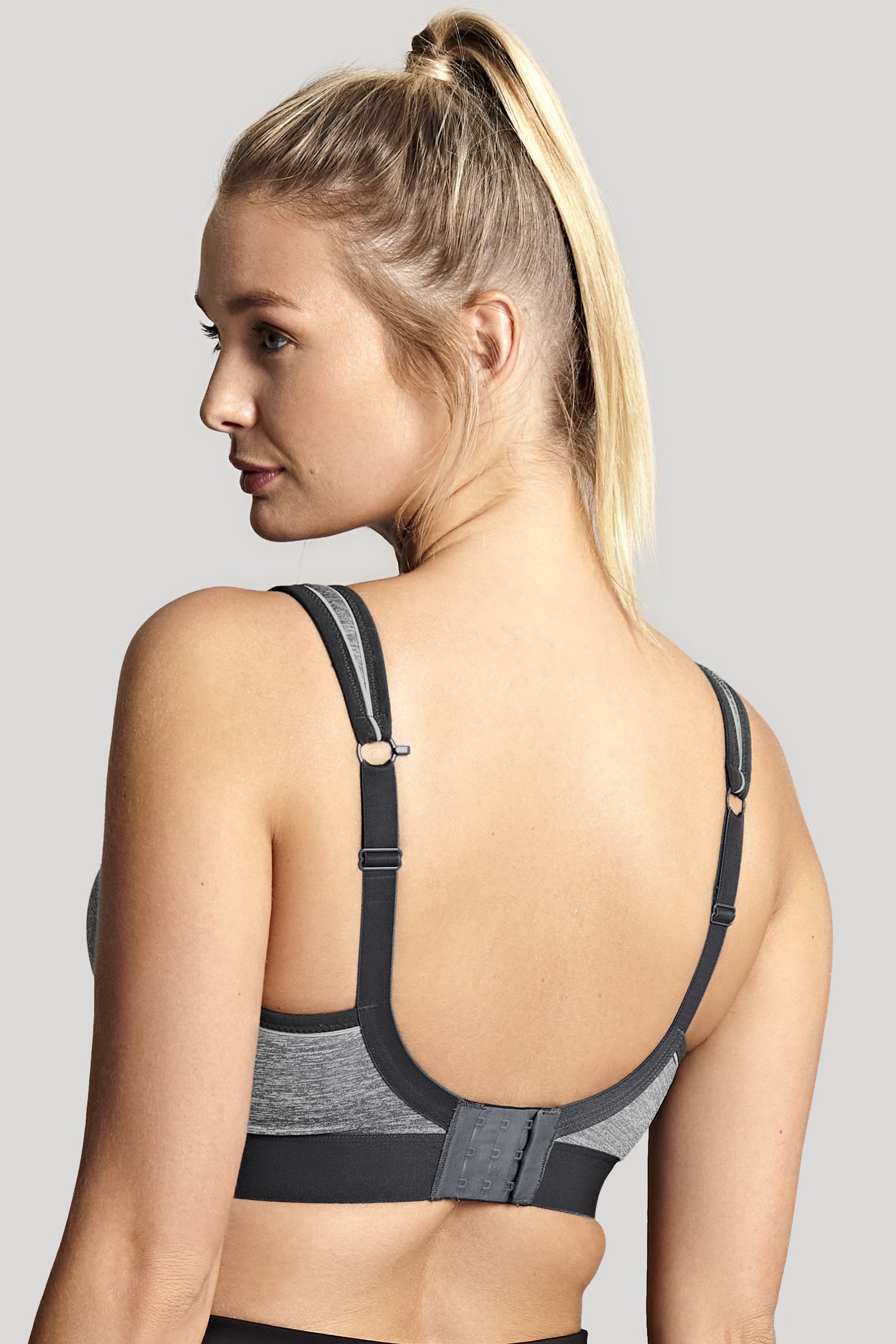 Sports Non Wired Bra Charcoal Marl 2