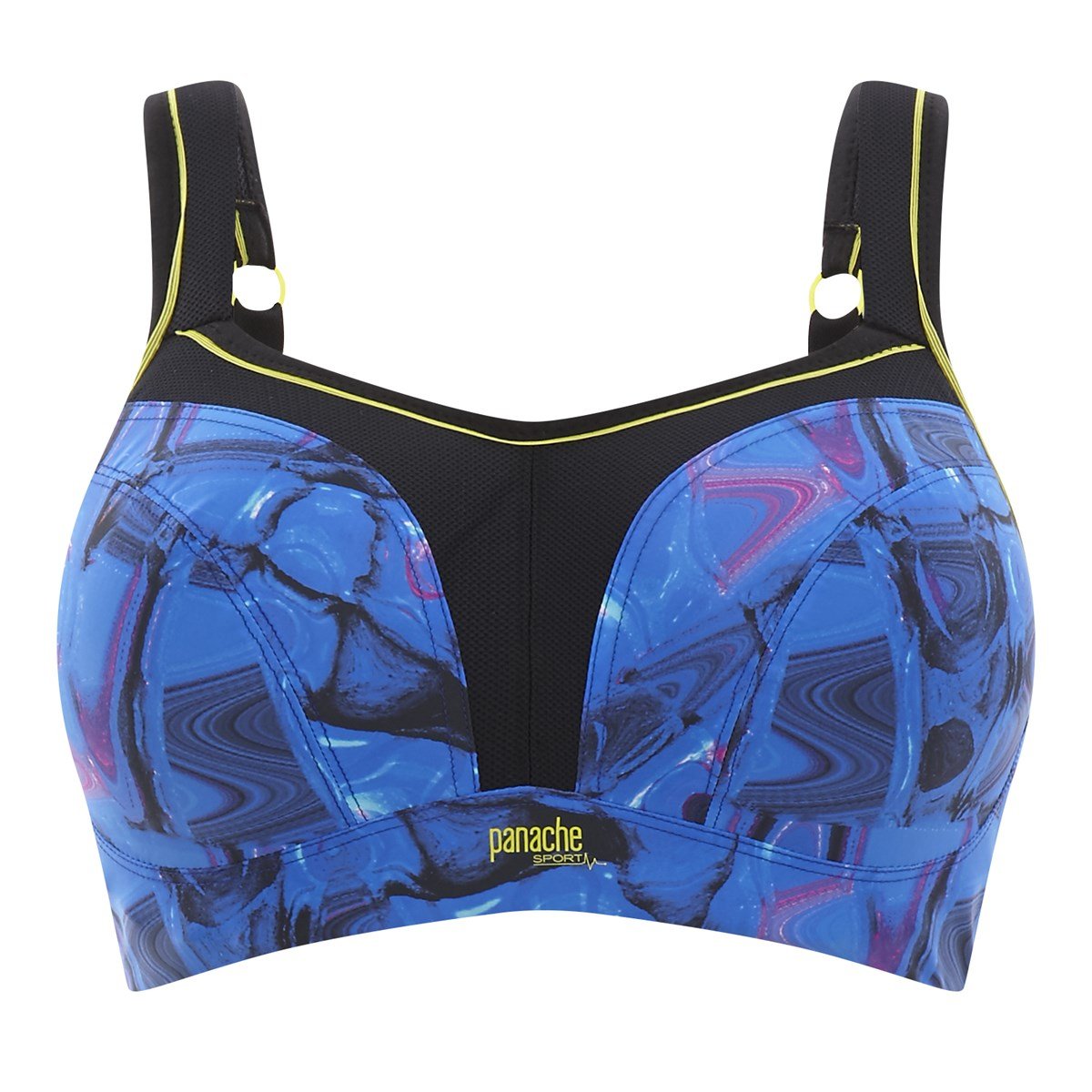 Sports Cyber Print Moulded Cup Bra