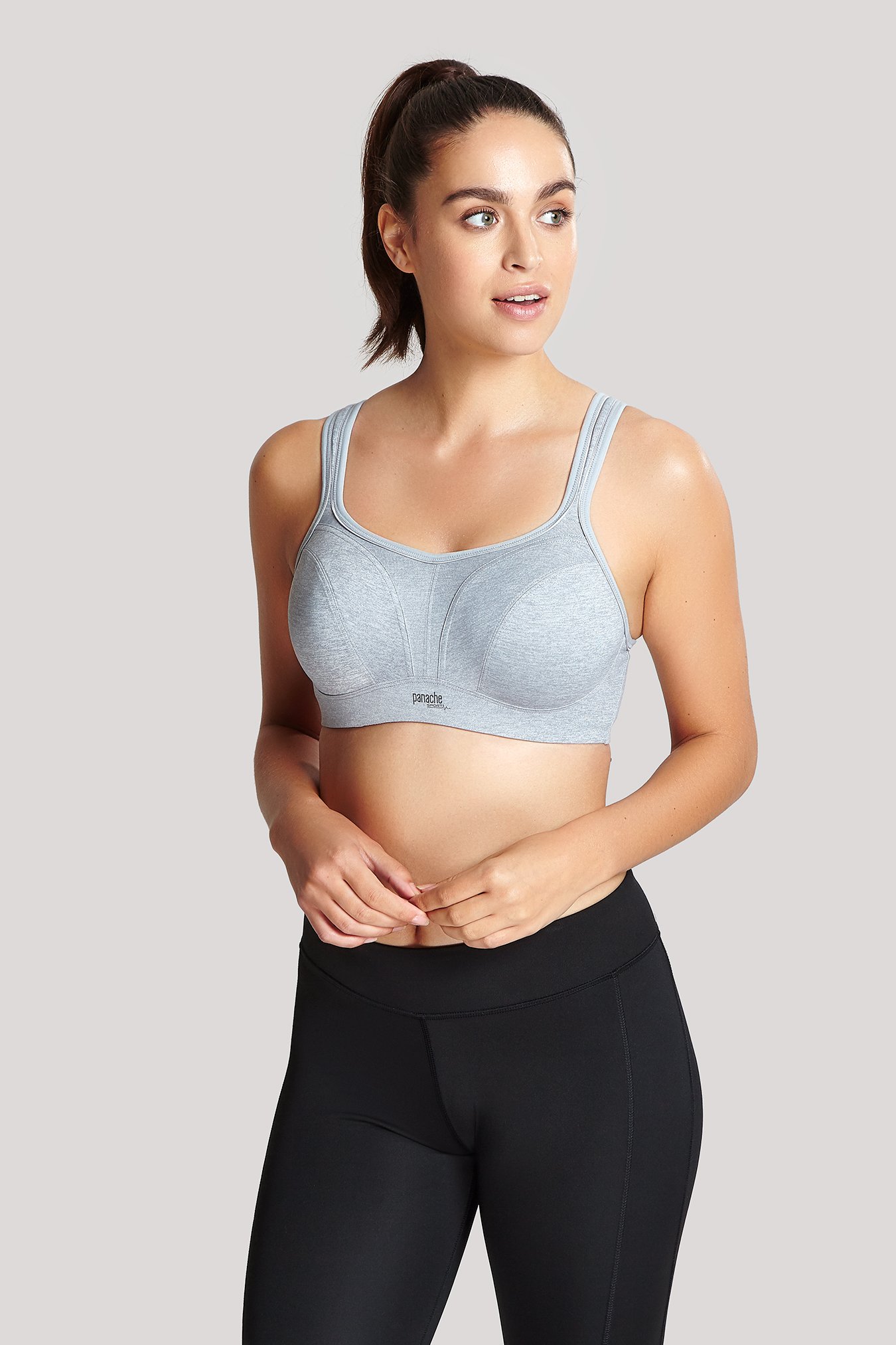 Sports Grey Marl Moulded Cup Bra