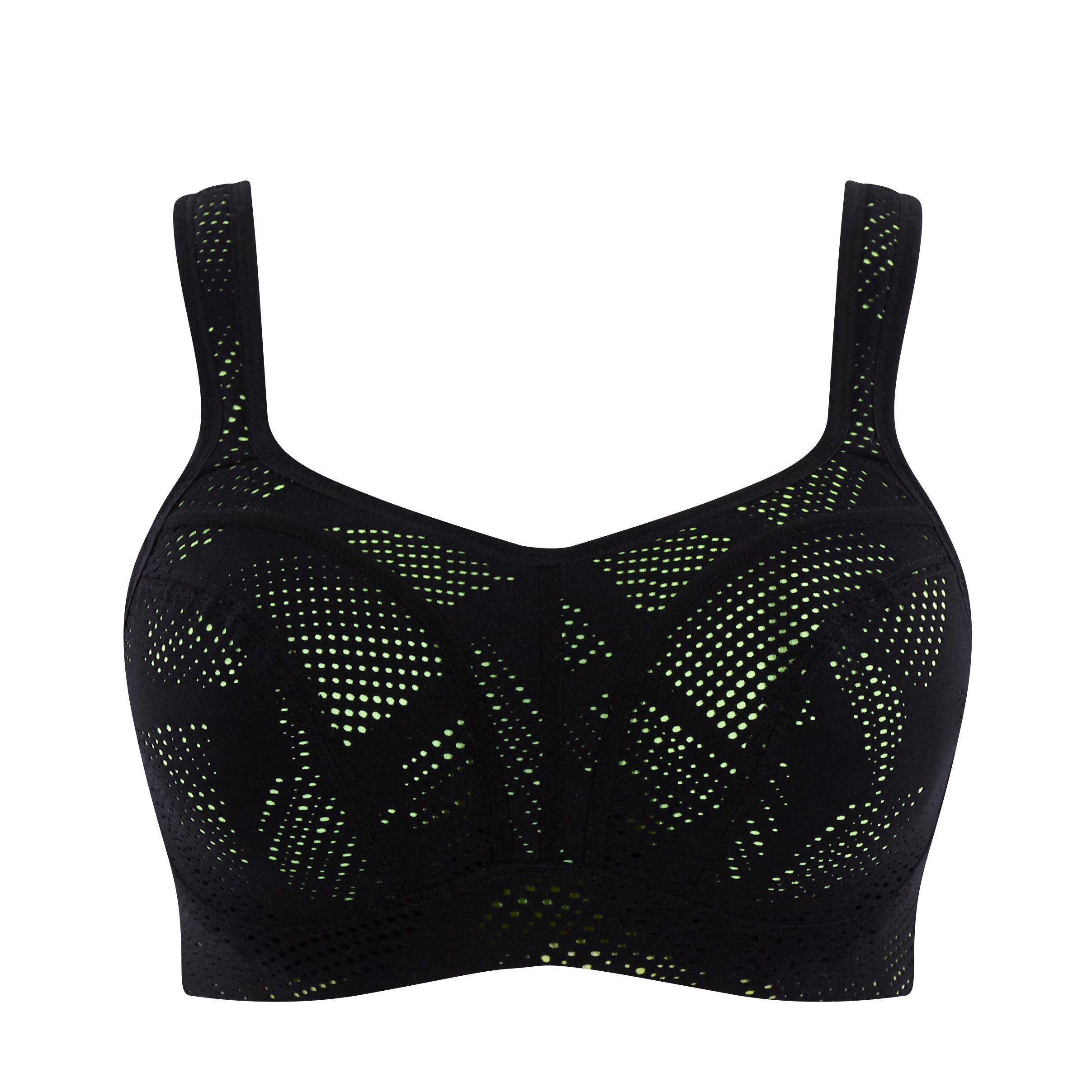 Soutien Desportivo de Copa Moldada Lace Black/Lime
