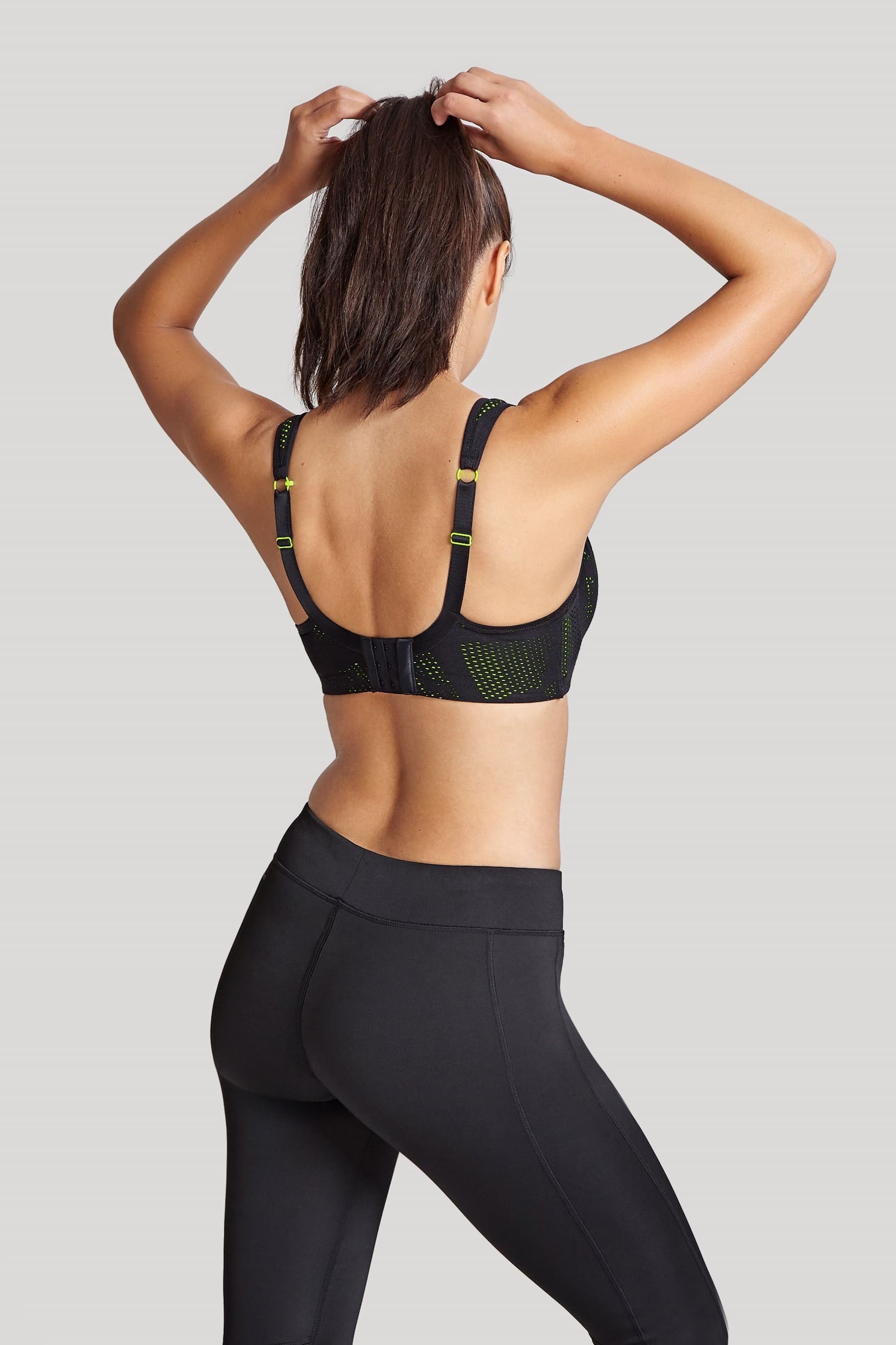 Soutien Desportivo de Copa Moldada Lace Black/Lime 2