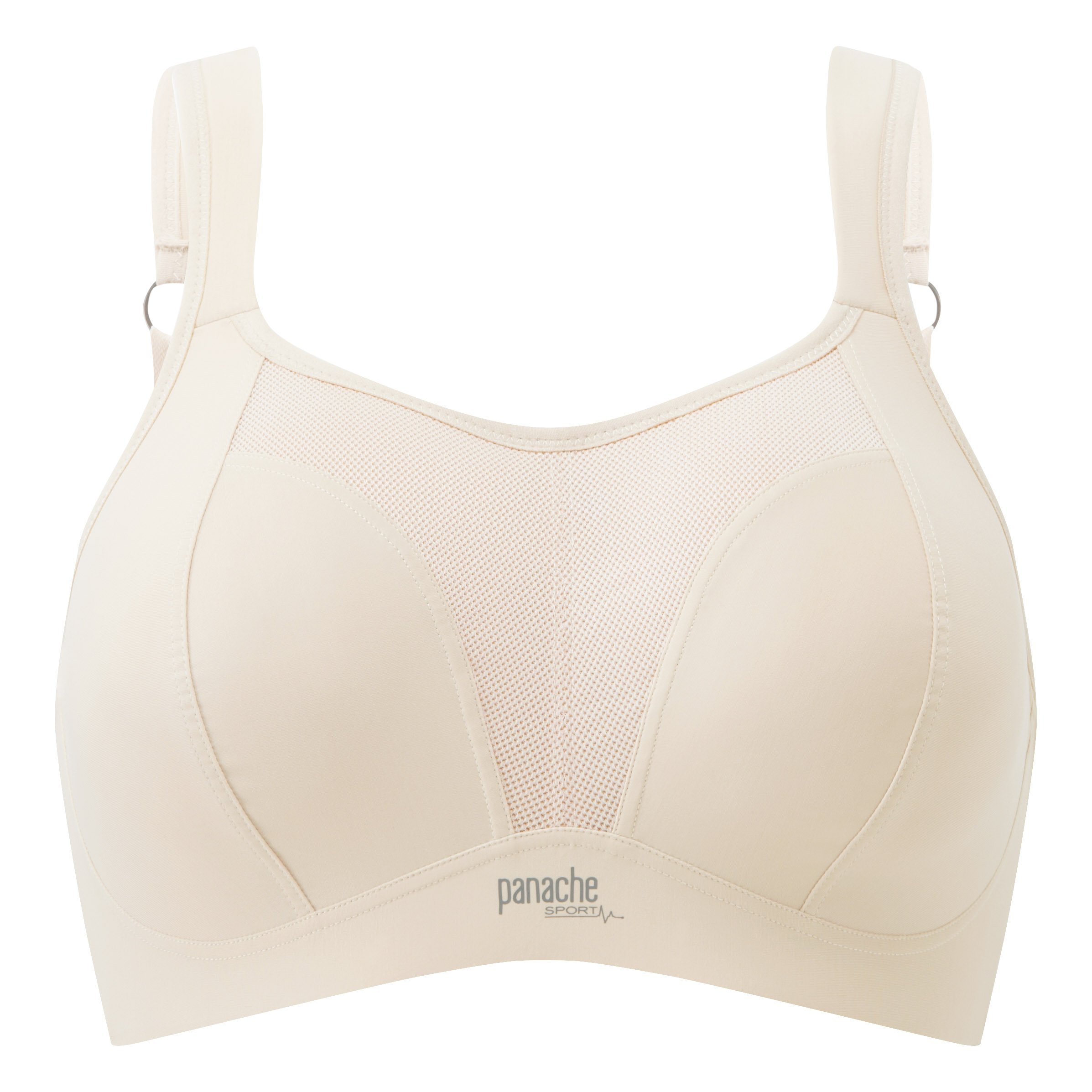 Moulded Cup Non Wired Sports Bra Beige