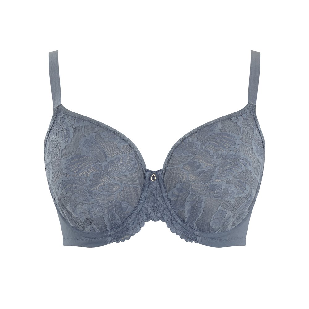 Non-Padded Full Cup Bra Radiance Blue Steel