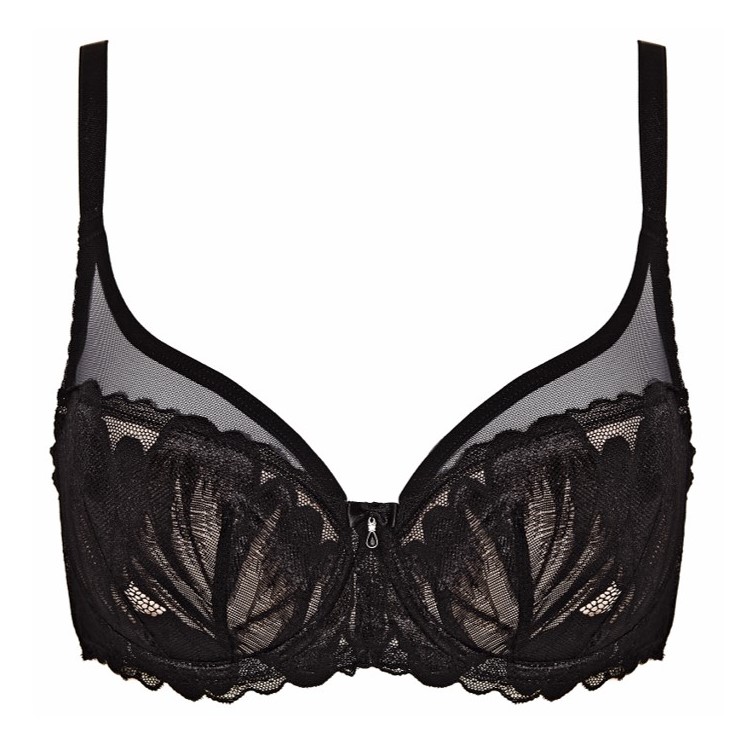 Sujetador Full Cup Con Aros de Copa Moldeada Moon Negro