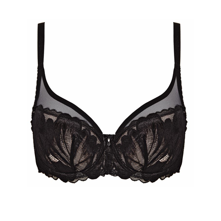 Full Cup Moulded Bra with Wires Moon Black