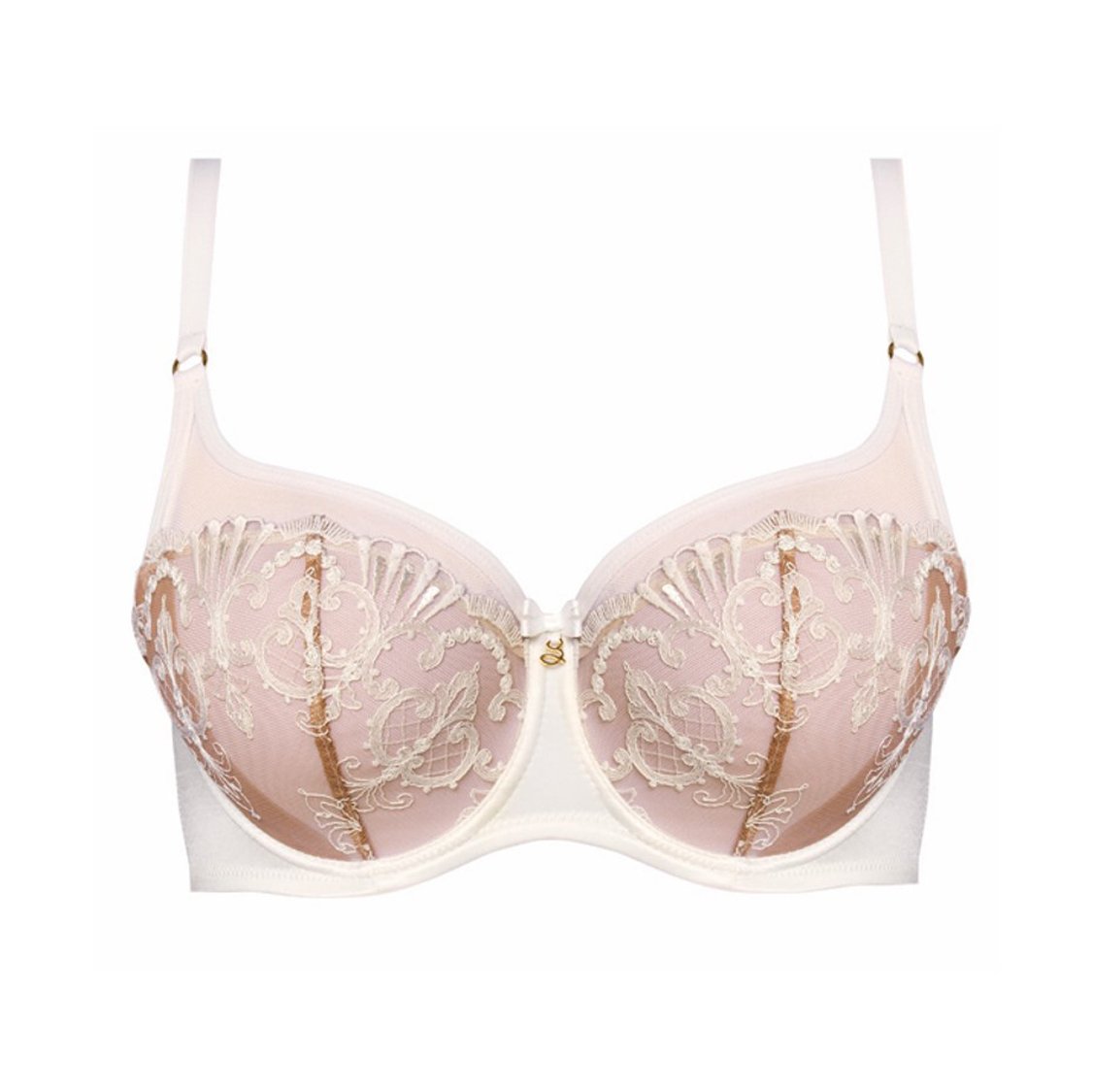 Non-padded Full Cup Bra with Swiss Embroidery Perla