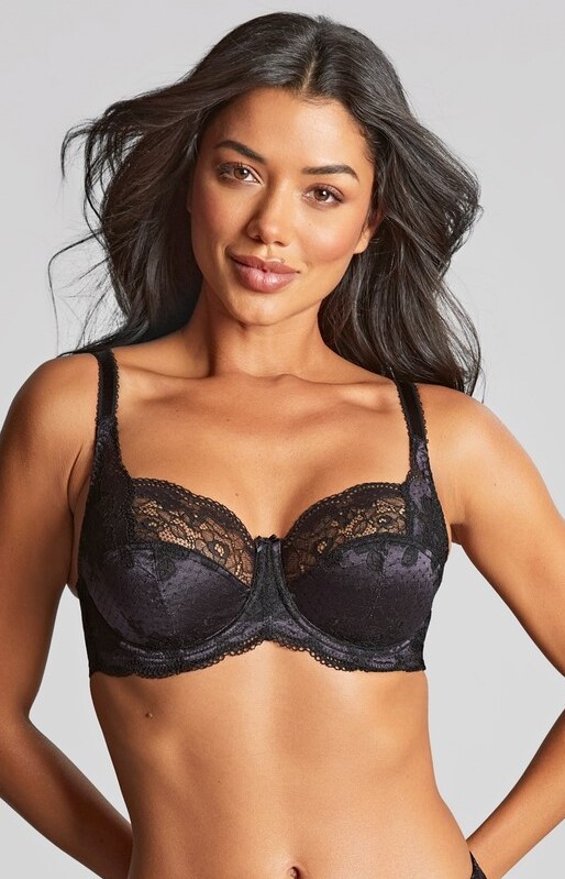 Clara Black Soft Full Cup Lace Bra 1