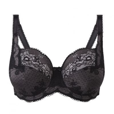 Clara Black Soft Full Cup Lace Bra