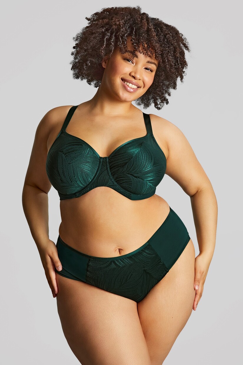 Seamless Non-padded Full Cup Bra Illuminate Dark Green 2