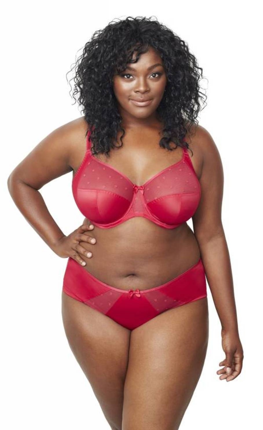 Candi Deep Red Soft Full Cup Triangle Bra 1
