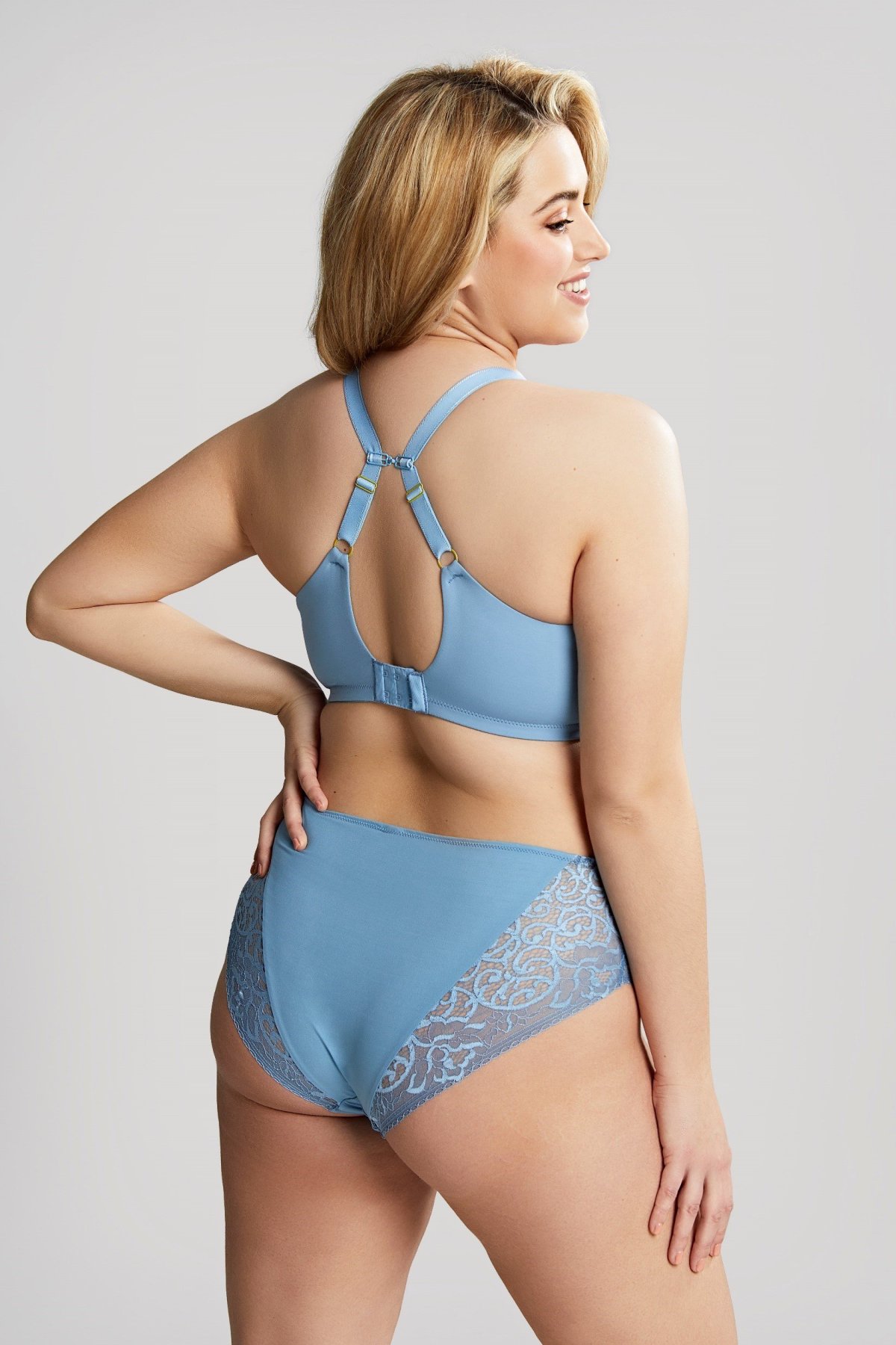 Non-padded Plunge Bra Estel Plunge Dusk Blue 4