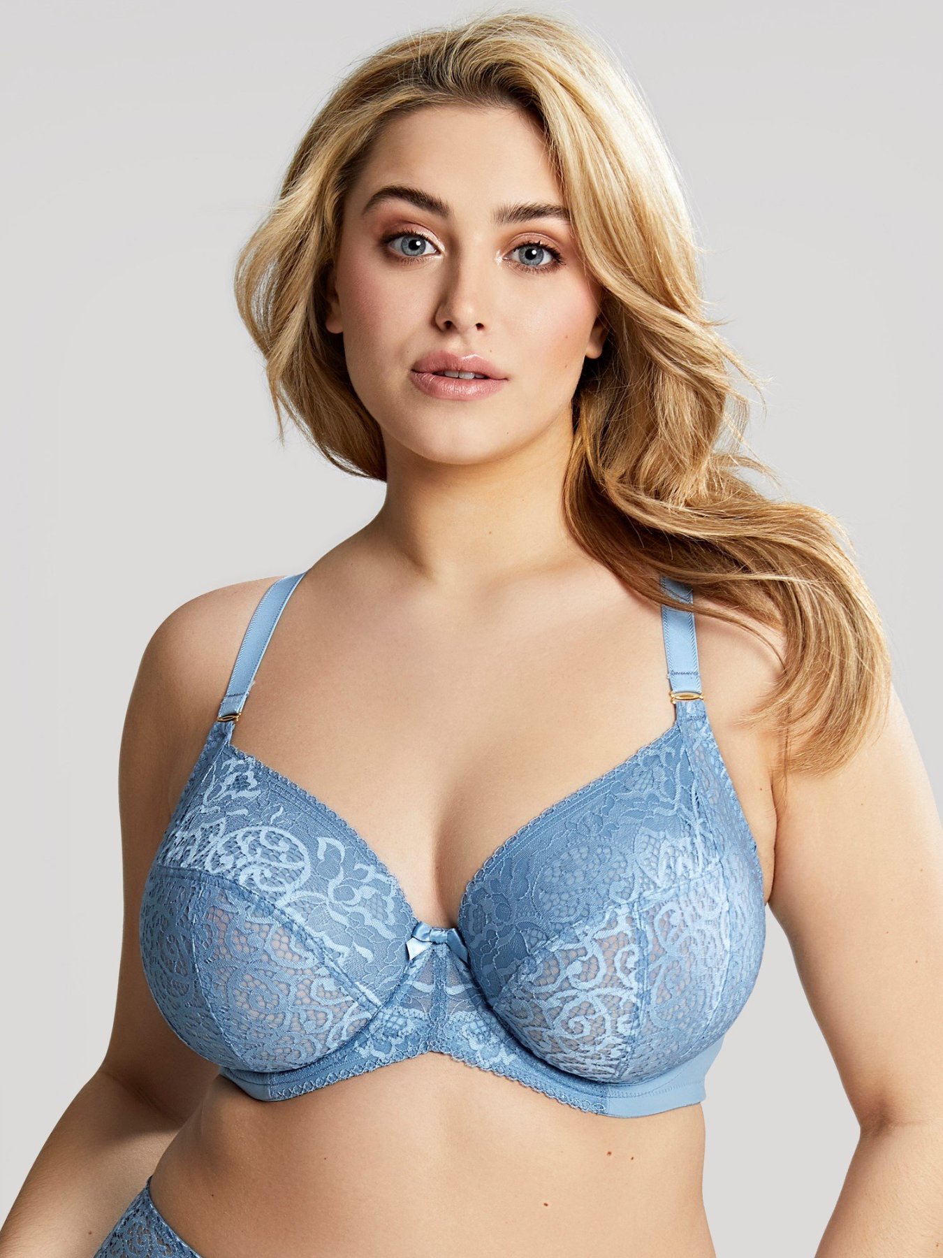 Non-padded Plunge Bra Estel Plunge Dusk Blue 1